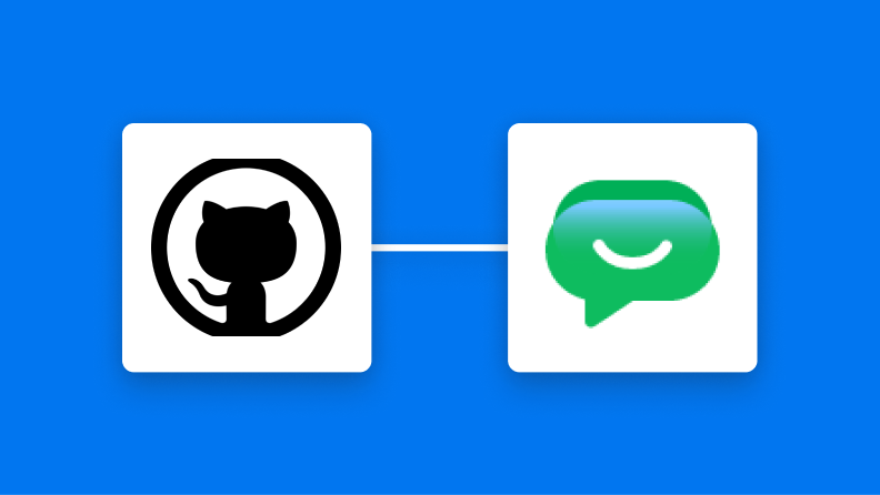 GitHubとGoogle Chatの連携イメージ