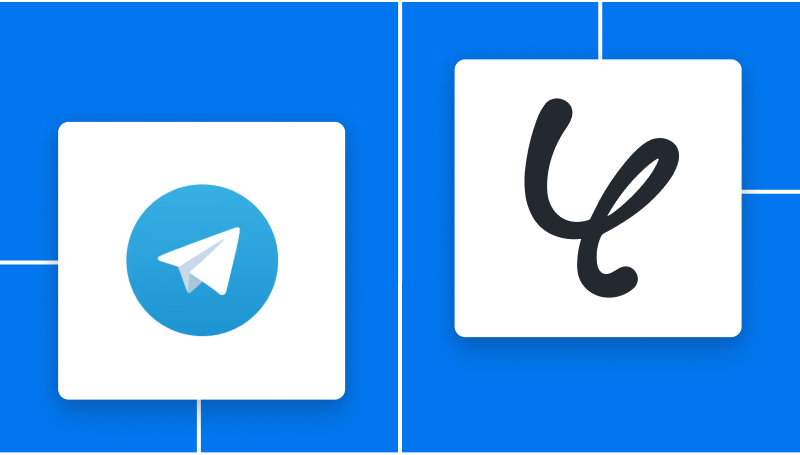 TelegramとYoomの連携イメージ
