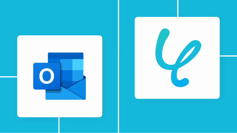 OutlookとYoomの連携イメージ