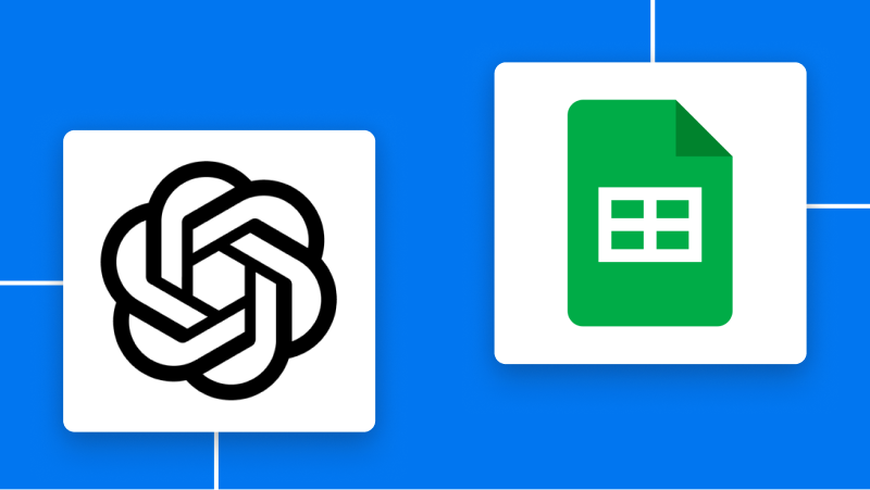 OpenAIとGoogle スプレッドシートの連携イメージ