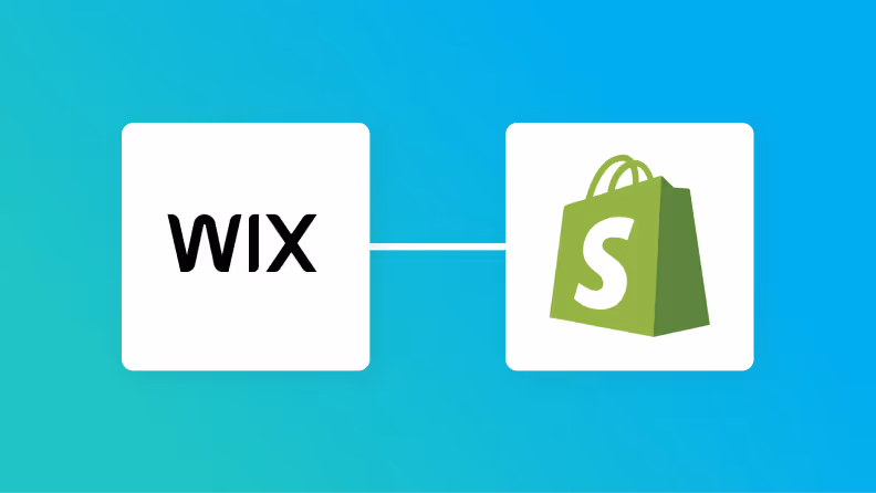 WixとShopifyの連携イメージ