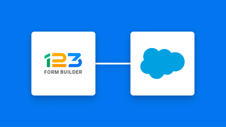 123FormBuilderとSalesforceの連携イメージ
