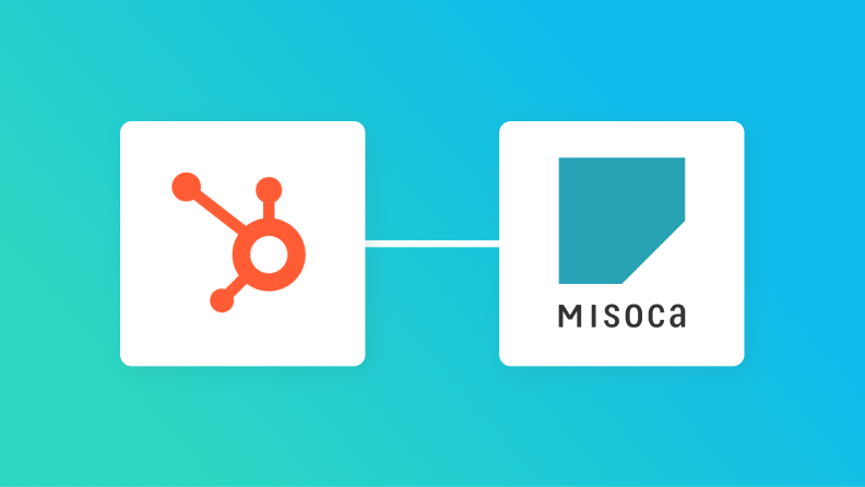 HubSpotとMisocaの連携イメージ
