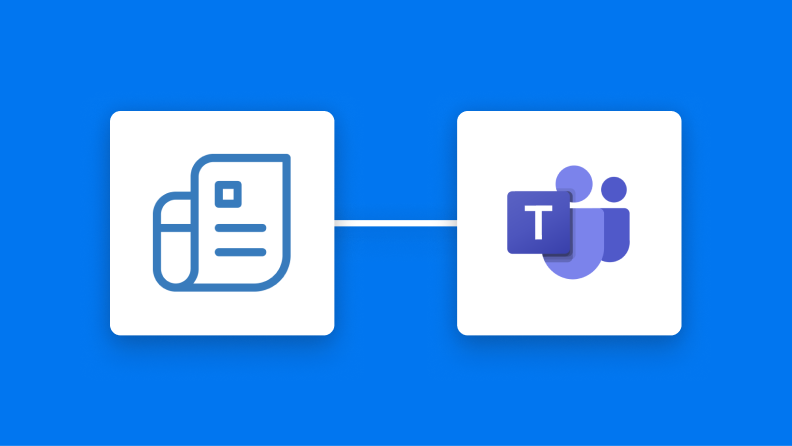 Zoho InvoiceとMicrosoft Teamsの連携イメージ