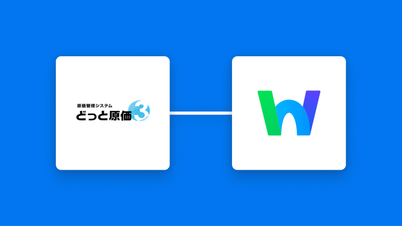 どっと原価３とLINE WORKSの連携イメージ