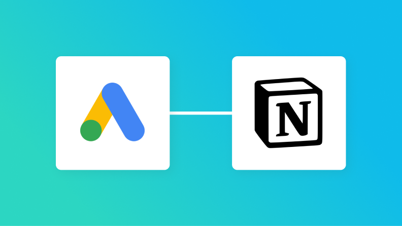 Google AdsとNotionの連携イメージ