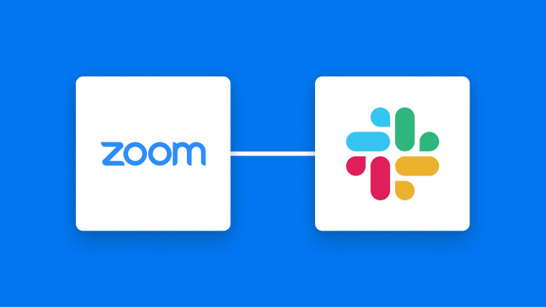 ZoomとSlackの連携イメージ