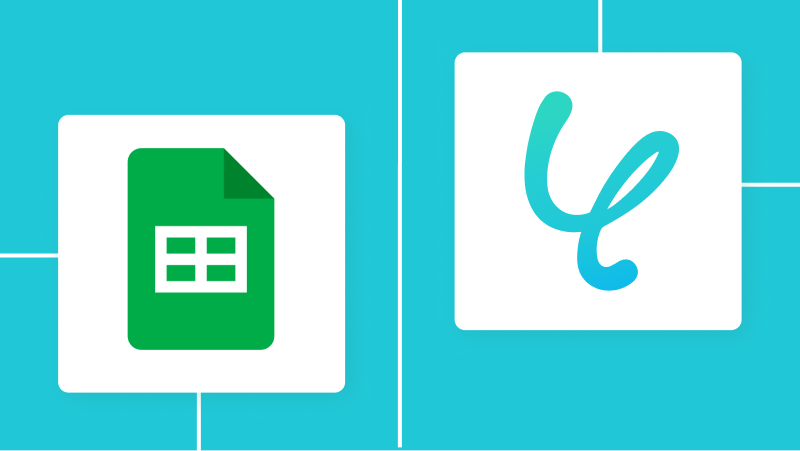 Google スプレッドシートとYoomの連携イメージ