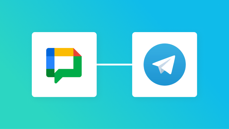 Google ChatとTelegramの連携イメージ