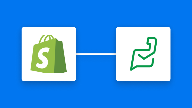 ShopifyとZoho Deskの連携イメージ
