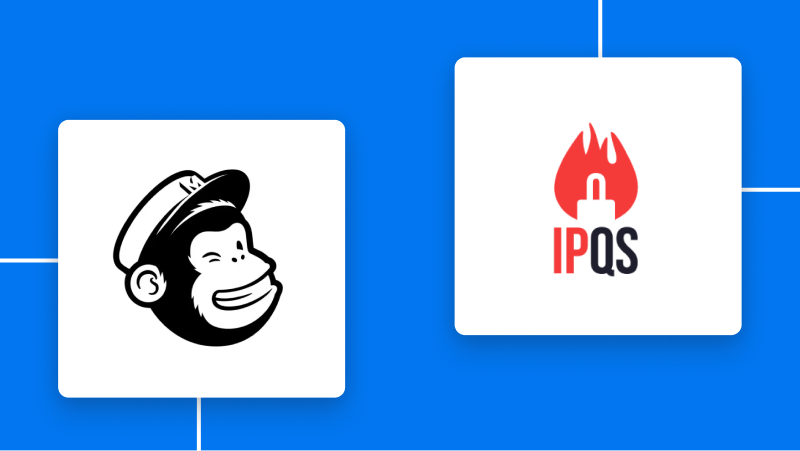 MailchimpとIPQualityScoreの連携イメージ