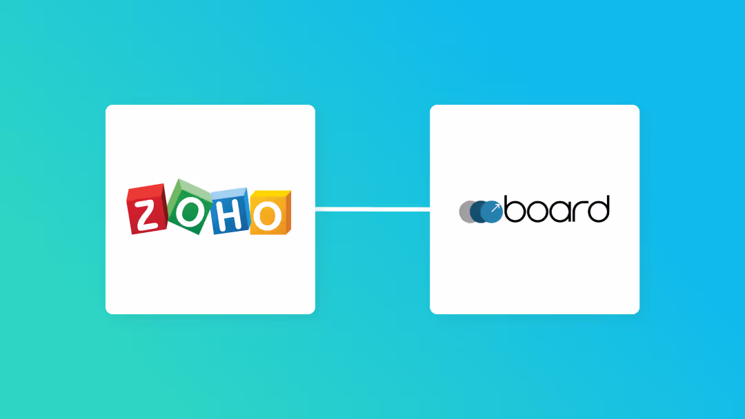 Zoho CRMとboardを連携して、Zoho CRMに商談が登録されたら、boardに案件を作成する方法