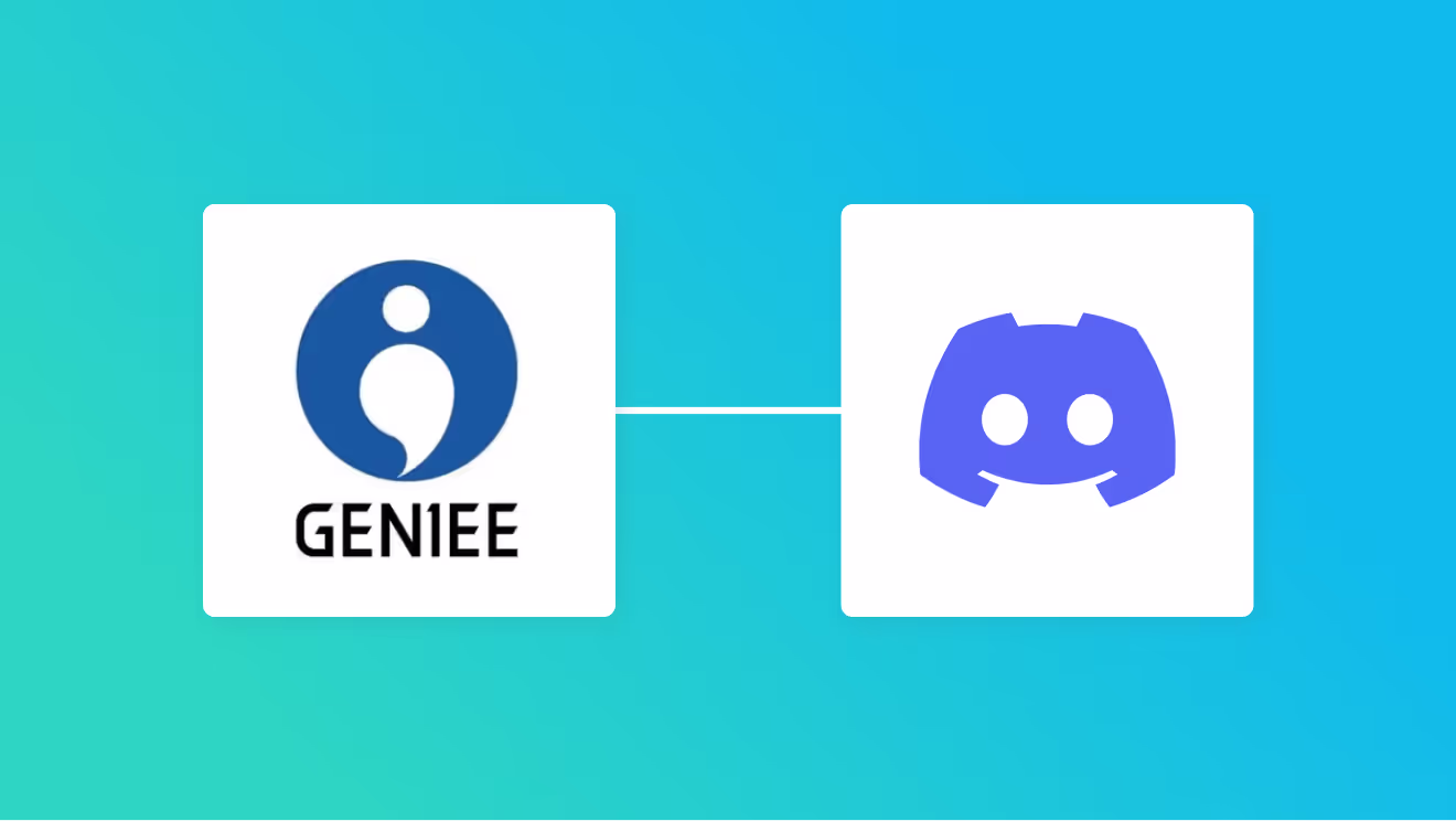 GENIEE SFA/CRMとDiscordの連携イメージ