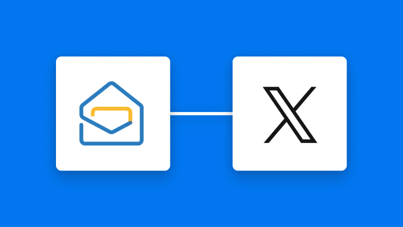 Zoho MailとX（Twitter）の連携イメージ
