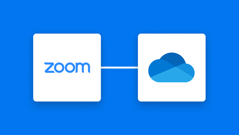 ZoomとOneDriveの連携イメージ