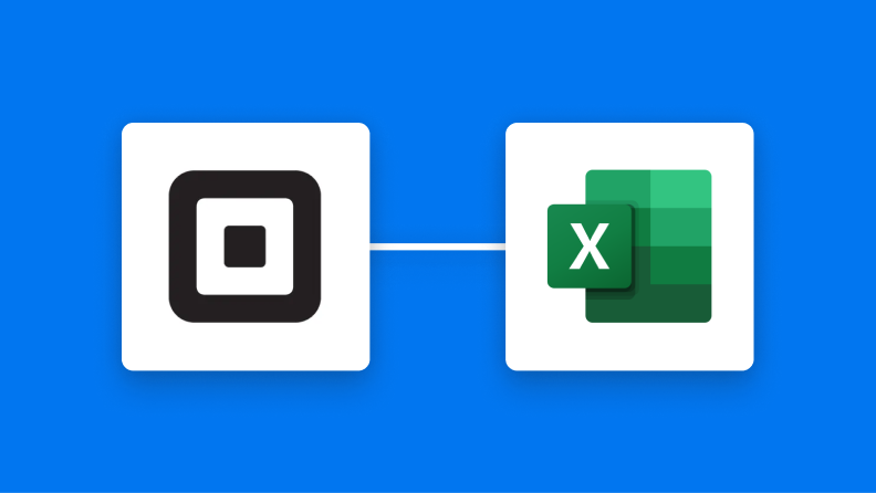 SquareとMicrosoft Excelの連携イメージ