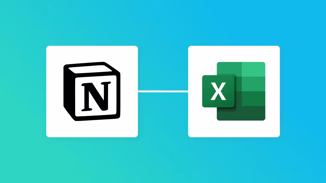 NotionとMicrosoft Excelの連携イメージ