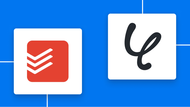 TodoistとYoomの連携イメージ