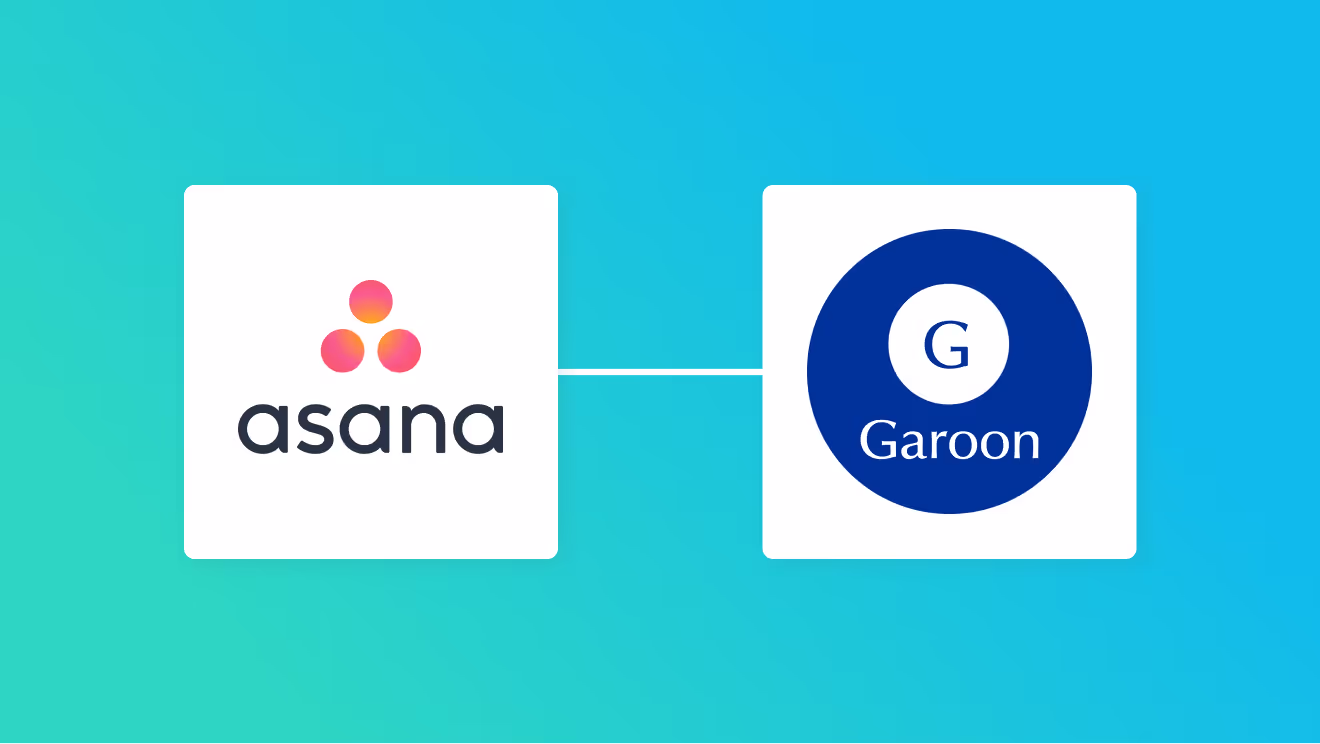 AsanaとGaroonの連携イメージ