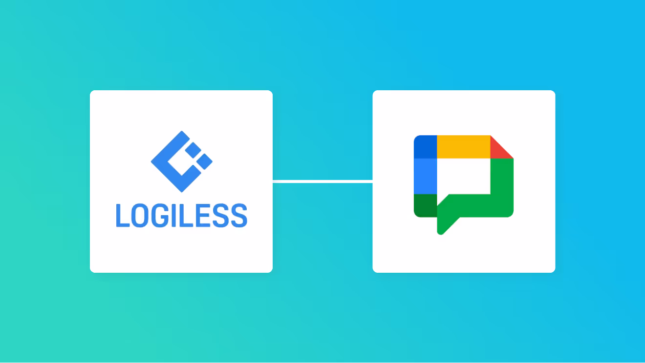 LOGILESSとGoogle Chatの連携イメージ