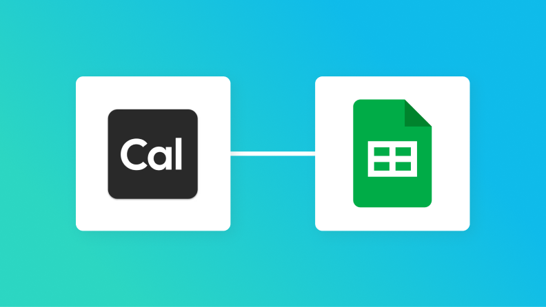Cal.comとGoogle スプレッドシートの連携イメージ
