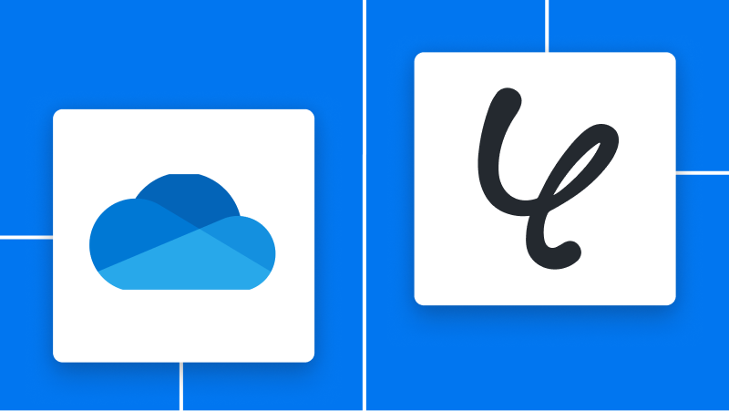 OneDriveとYoomの連携イメージ