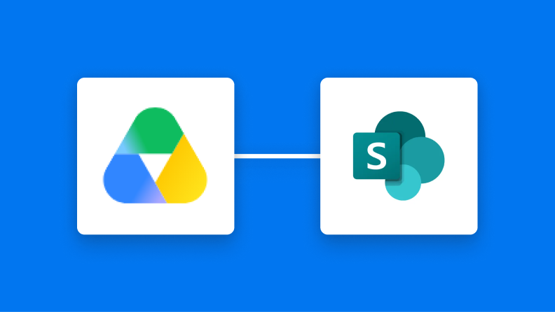 【簡単設定】Google DriveのデータをMicrosoft SharePointに自動的に連携する方法