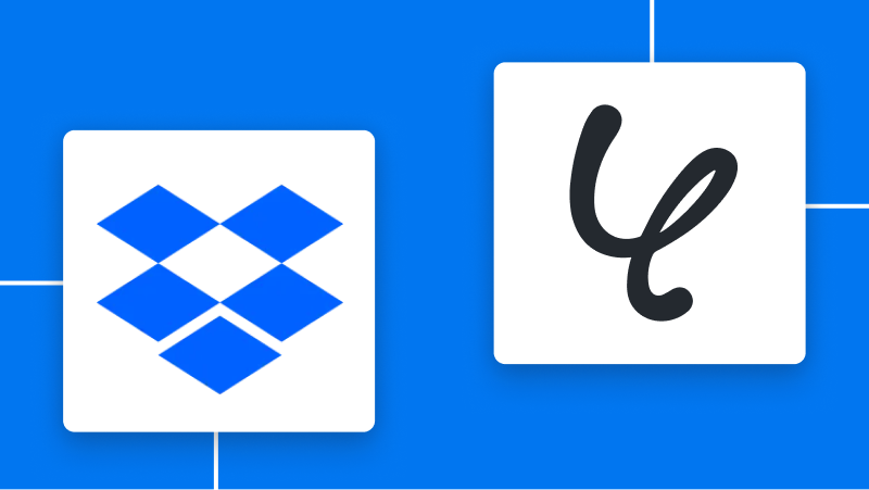 DropboxとYoomの連携イメージ