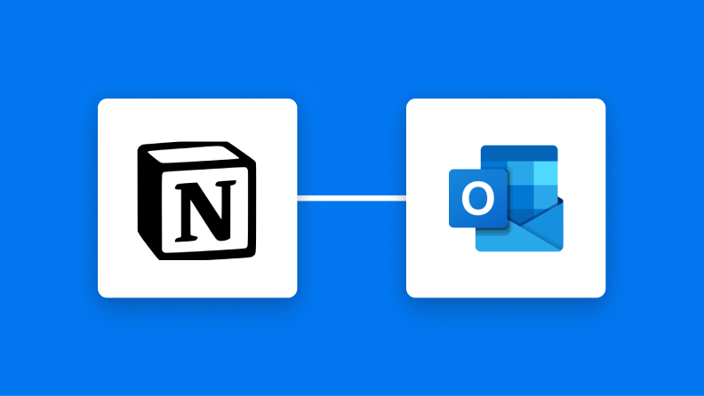 NotionとOutlookの連携イメージ