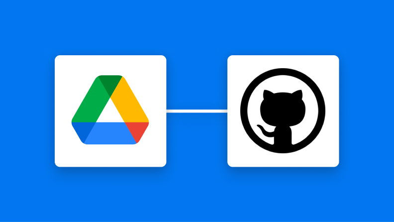Google DriveとGitHubの連携イメージ