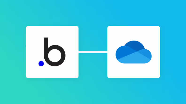 BubbleとOneDriveの連携イメージ