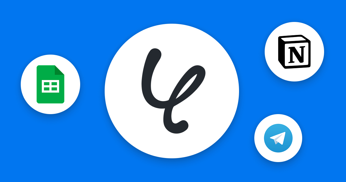 TelegramとNotionの連携イメージ