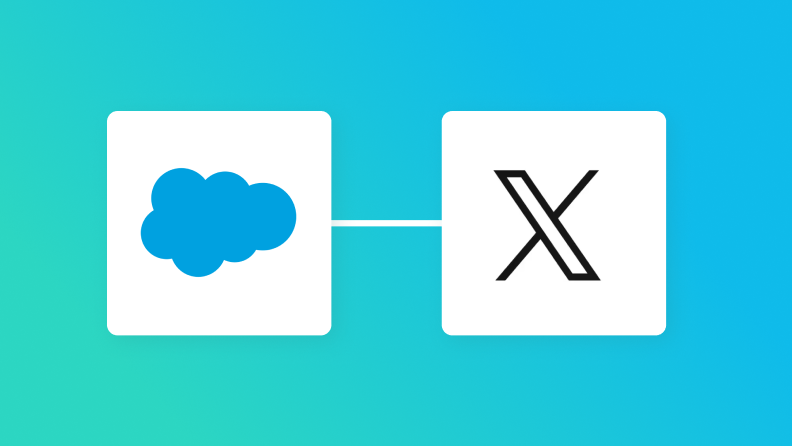 SalesforceとX（Twitter）の連携イメージ
