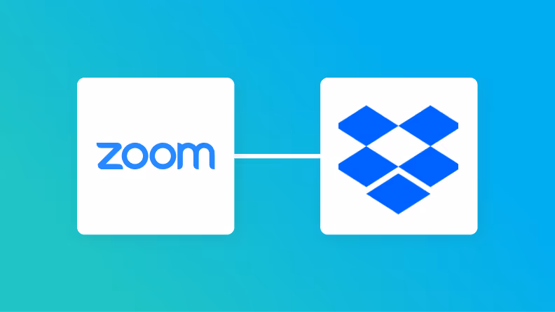 ZoomとDropboxの連携イメージ