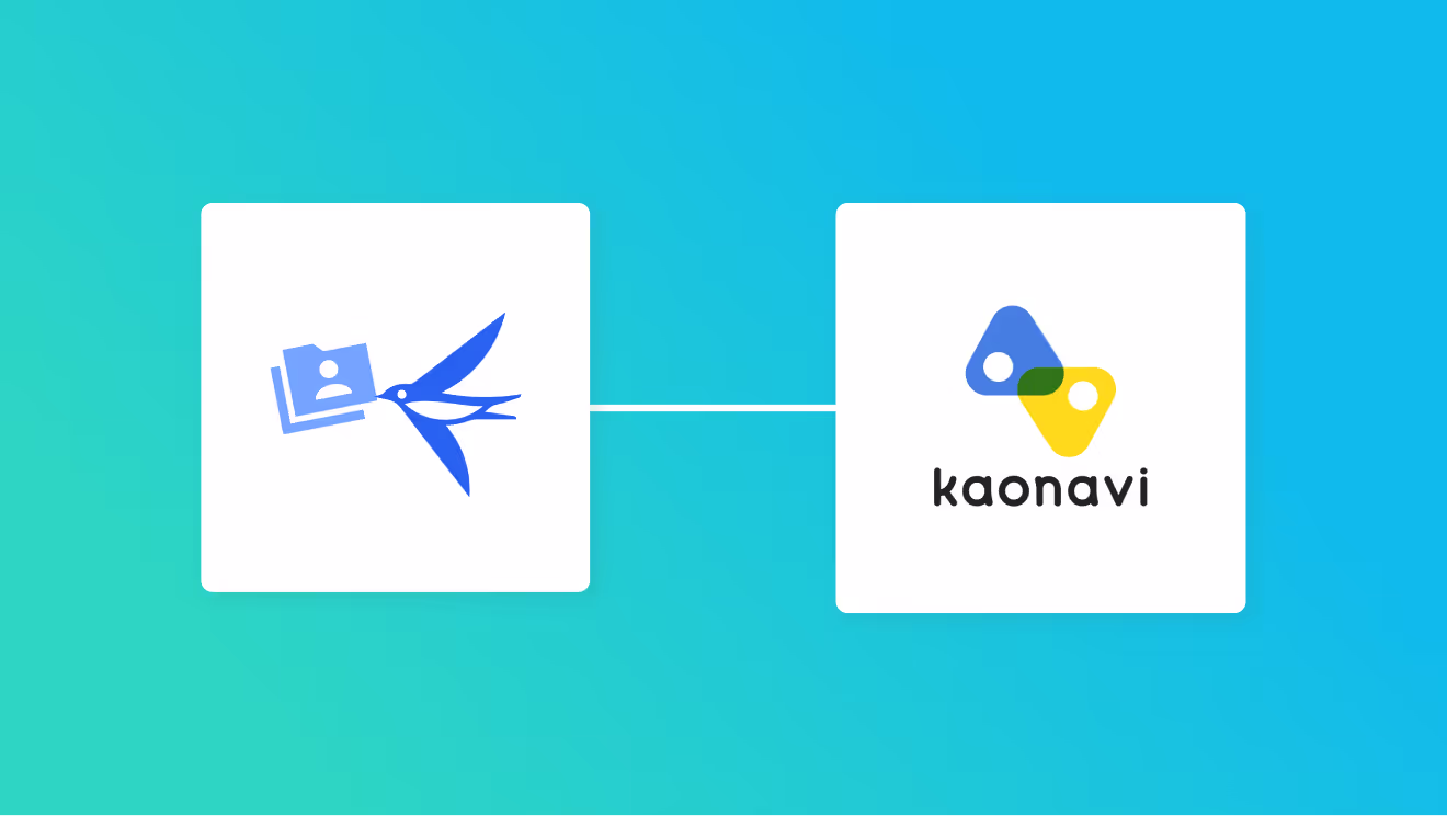 freee人事労務とカオナビの連携イメージ