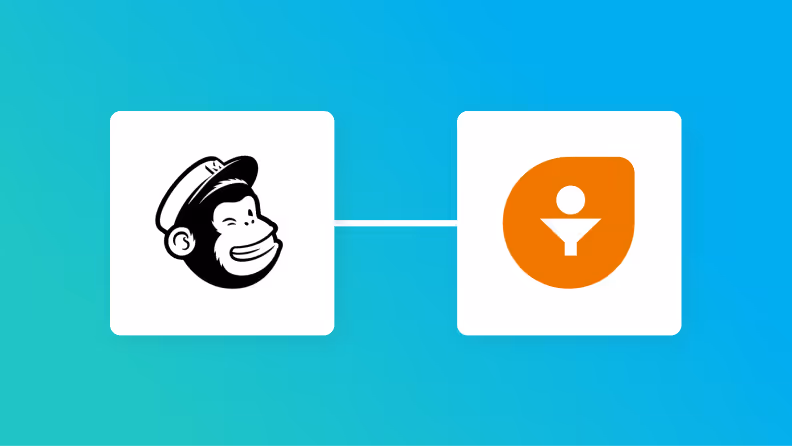 MailchimpとFreshsalesの連携イメージ