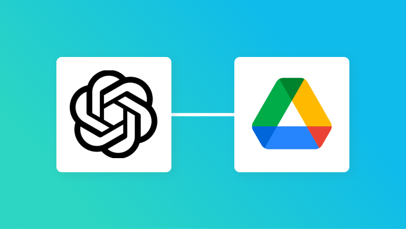 OpenAIとGoogle Driveの連携イメージ