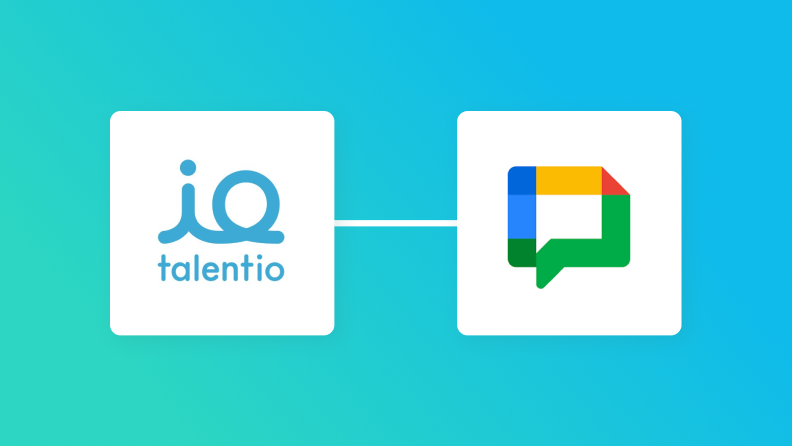 TalentioとGoogle Chatの連携イメージ