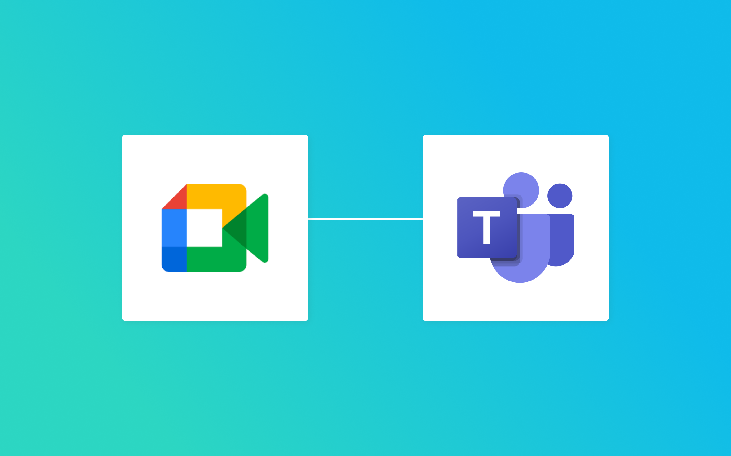 Google MeetとMicrosoft Teamsの連携イメージ