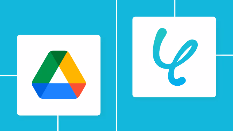 Google DriveとYoomの連携イメージ