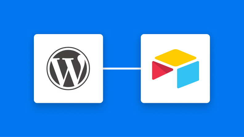 WordPress.orgとAirtableの連携イメージ