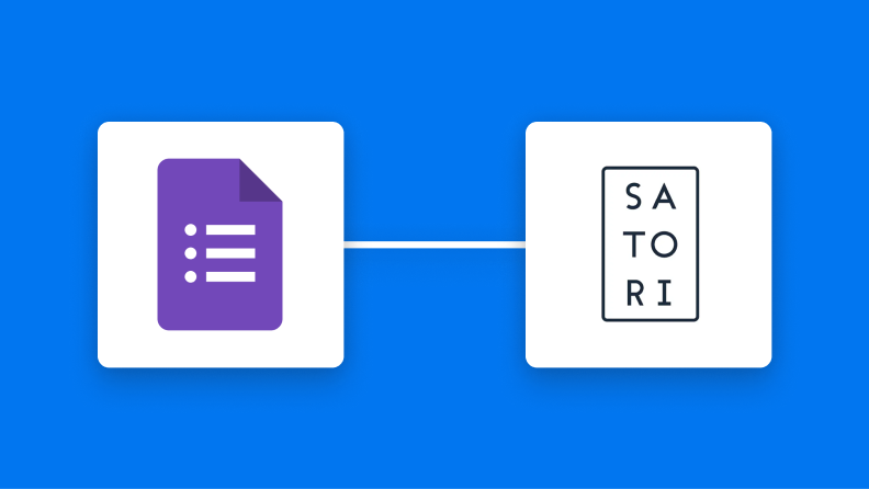 Google フォームとSATORIの連携イメージ