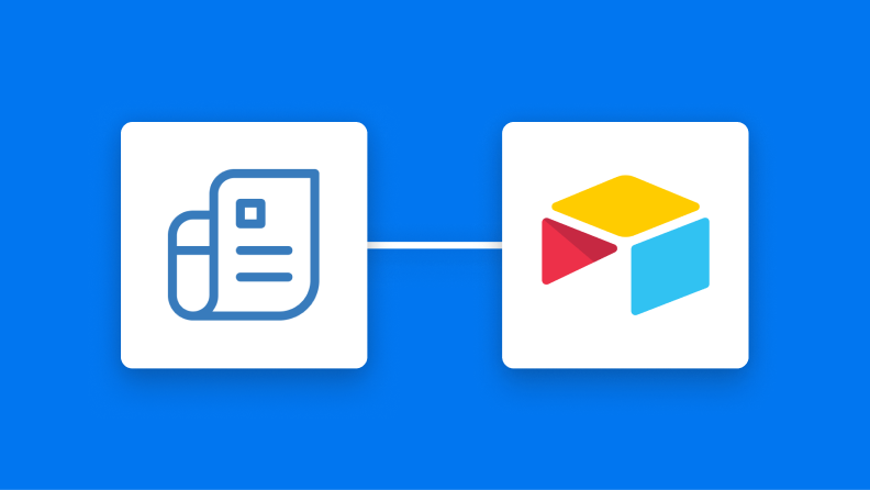 Zoho InvoiceとAirtableの連携イメージ