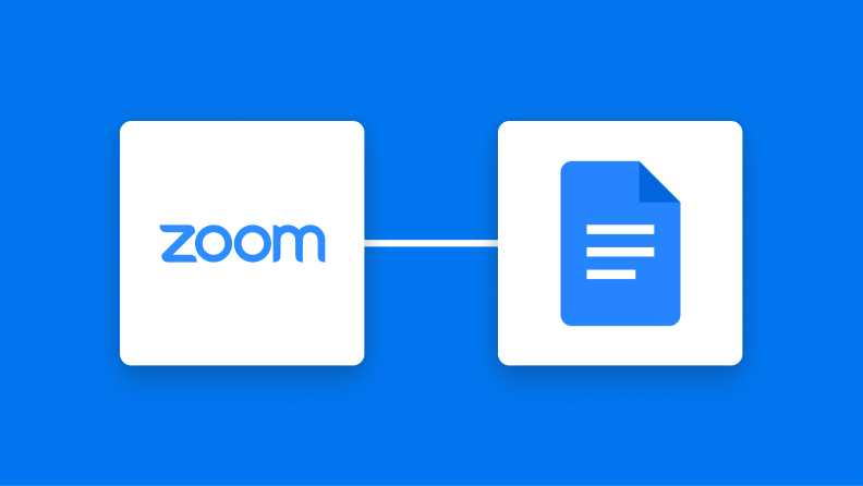 ZoomとGoogleドキュメントの連携イメージ