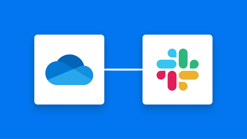 OneDriveとSlackの連携イメージ