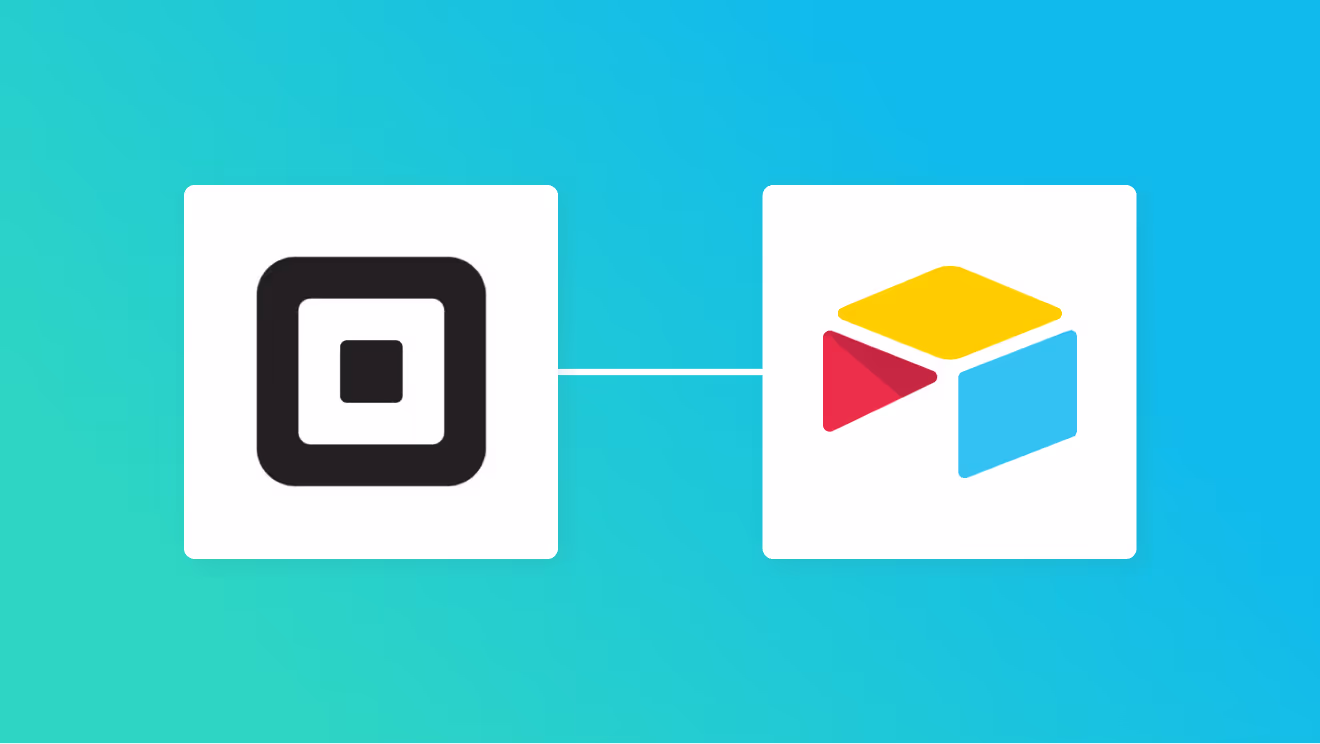 SquareとAirtableの連携イメージ