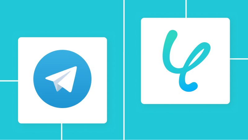 TelegramとYoomの連携イメージ