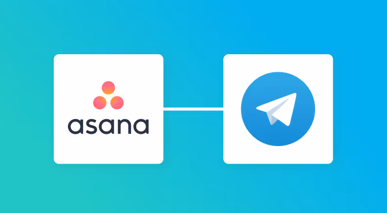 AsanaとTelegramの連携イメージ