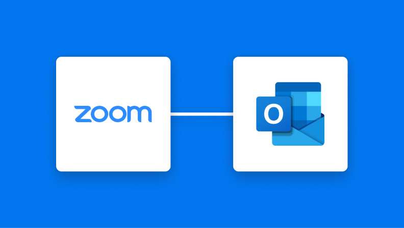 ZoomとOutlookの連携イメージ