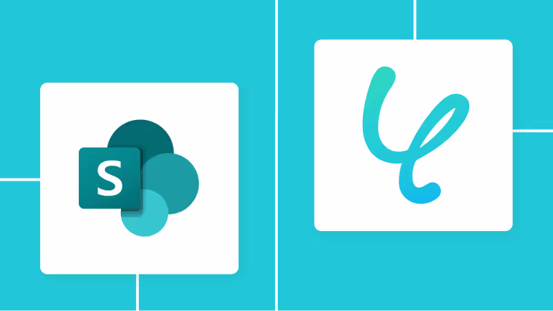 YoomでMicrosoft SharePointを自動化するイメージ